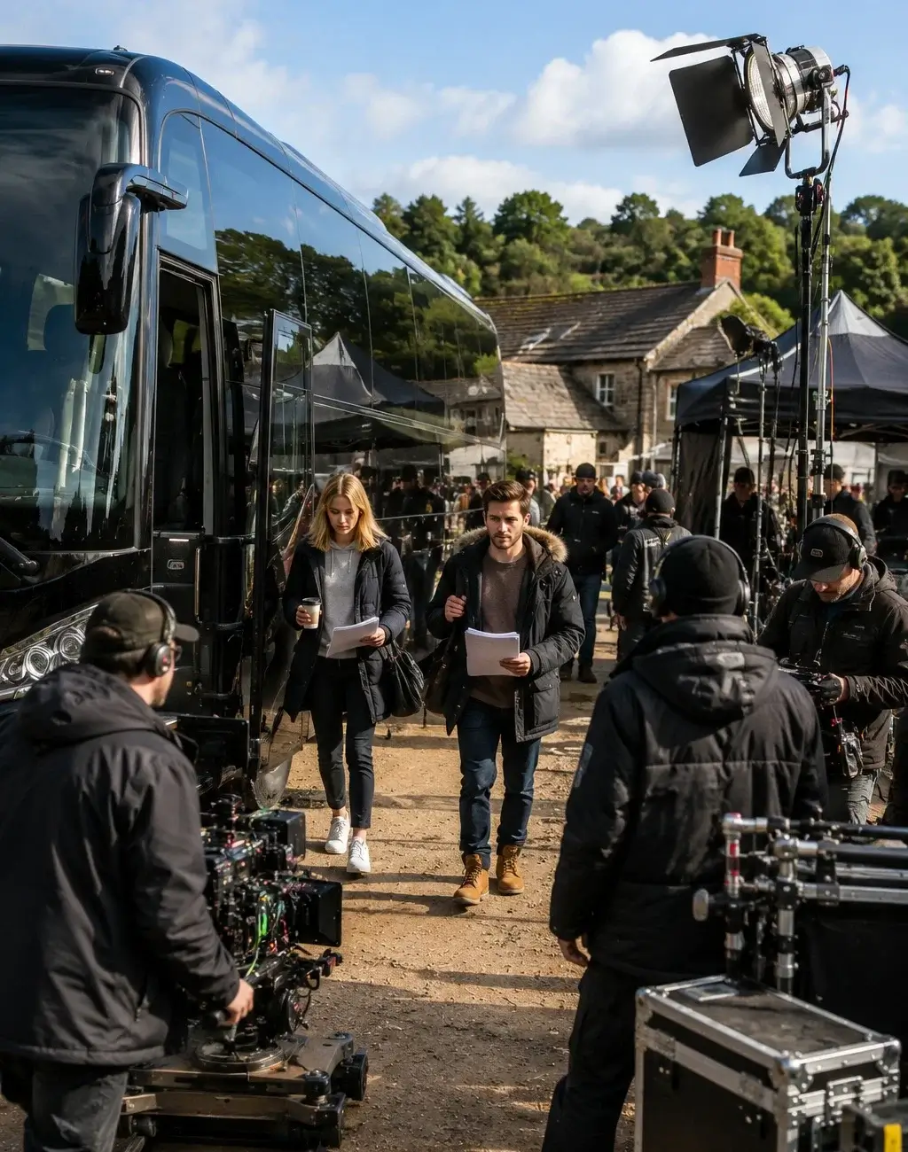 Professional Film Unit Coach Hire for TV, Film & Commercial Productions
