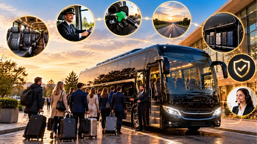 What is included in a coach hire quote